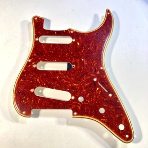 "Boots Aged" Relic'd Celluloid Tortoise/Parchment 8 Hole Stratocaster Pickguard - Picture 1 of 15