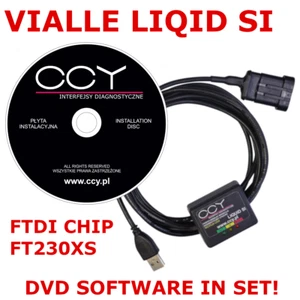 Câble de diagnostic de gaz automatique VIALLE Liquid Si GPL ADAPTATEUR D'INTERFACE USB + logiciel - Photo 1/3