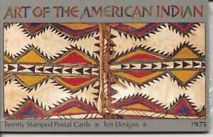 US Scott #UX420a, Pack of 20 Picture Postcards 2004 Indian Art