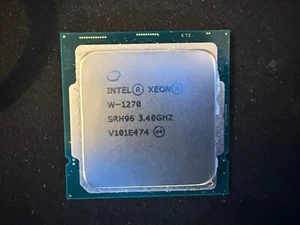 Intel Xeon W-1270 SRH96 3.40GHz 8-Core LGA1200 CPU Tested Read - Photo 1/4