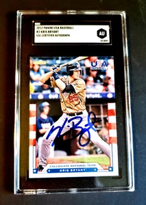 Tarjeta de novato Panini 2012 firmada por Kris Bryant Cubs radiocontrol #2 SGC PSA - ¡Bonita automática! - Imagen 1 de 2
