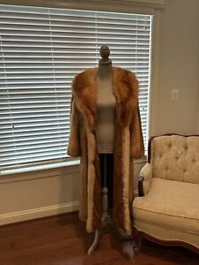 Vintage Long Red Fox Fur  Coat
