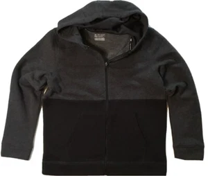 Big Boys Tek Gear Black Colorblock Full-Zip Hoodie Medium Husky - Picture 1 of 4