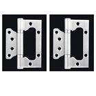 1Pair Sliver Small Metal Damping Hinge Stainless Steel Torque Shaft  For Home