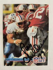 1992 NFL Pro Set - Ray Childress signed Auto Autograph - Houston Oilers - Bild 1 von 2
