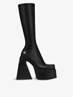 Naked Wolfe Jayden Faux Leather Knee High Heeled Boots