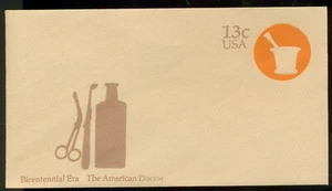 EE. UU. Sc.#U574 13c Era del Bicentenario - The American Doctor Estampillada sin montar o nunca montada 1976 sin usar - Imagen 1 de 1