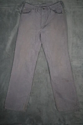 Vintage 1980's Wrangler 30 x 30 Men's Regular Fit Gray Corduroy Jeans 82660SM - Image 1 of 4