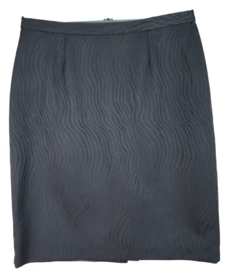 LE SUIT Women's Polyester Pencil Skirt Lined Elastic Waist Stripe Black Size 18W - Image 1 of 4
