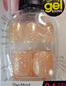 IMPRESS NAILS PRESS ON SHORT - Glamorous Champagne Party Peach - Picture 1 of 3
