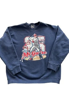 Mark McGwire Vintage Sweatshirt Men's XL St Louis Pro Player 96 - Picture 1 of 15