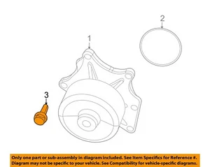 CHRYSLER OEM 08-17 Viper Engine Engine Parts-Oil Pan Bolt 6509056AA - Picture 1 of 2