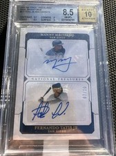2019 National Treasures Dual Signatures Fernando Tatis Jr Manny Machado