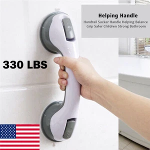 Shower Grip Handle Suction Cup Balance Assist Bar Bathroom Toilet Grab Tub Rail - Picture 1 of 4