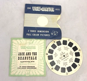 View-Master Reel Jack and The Beanstalk 1946 Vtg Sawyers Kodachrome Fairy Tales - Picture 1 of 6