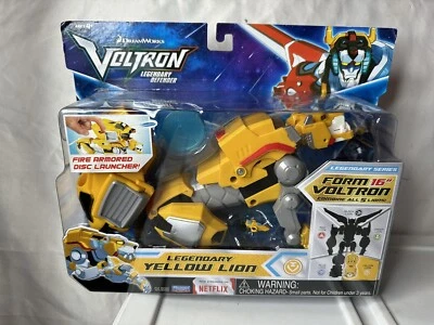NEW Playmates Voltron Legendary Defender Yellow Lion (Dreamworks/Netflix). (15) - Image 1 of 4