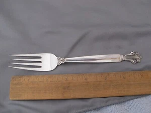 Georg Jensen Sterling ACANTHUS Pattern PLACE FORK-7 1/4 Inch-No Mono - Picture 1 of 4