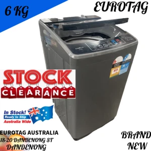 EUROTAG 6kg Top Load FULL AUTOMATIC Washing Machine GRAPHITE COLOUR Sale RRP$799 - Picture 1 of 6