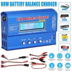 B6 Lipo Battery Balance Charger 80W 6A Discharger RC Hobby Balance Charger S1Z4