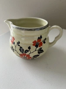 Hall Superior Kitchenware Red Poppy Daniel Creamer - Picture 1 of 7