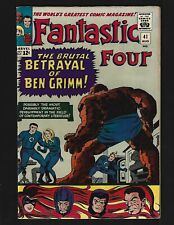 Fantastic Four #41 FVF Kirby Early Frightful Four Medusa Sandman Wizard Trapster