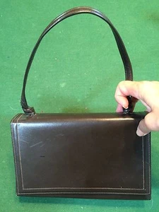 Borsa a mano vintage Mastercraft Canada classica pelle marrone retrò ottime condizioni - Foto 1 di 5