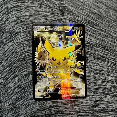 Pokemon TCG Pikachu EX XY124 Black Star Promo Full Art Holo (VERY RARE!🔥) - Image 1 of 2