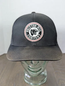 Brixton Mfg Company Trucker Hat Black Adjustable Mesh Back Embroidered Logo Mesh - Picture 1 of 12