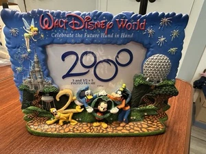 Walt Disney World Epcot 2000 Picture Frame for 3.5x5" photo 6x8 inch Ceramic EUC - Picture 1 of 9