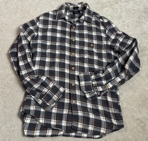 J Crew Mens Flannel Plaid Button Up Shirt Slim Fit Small Blue Gray - Picture 1 of 6