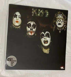 Kiss Clear w/ Black Swirl Vinyl Record LP 2019 New! Sealed! 45th Anniversary - Picture 1 of 5