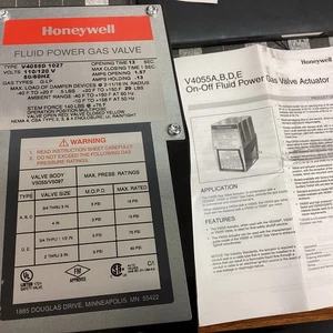 Honeywell V4055D 1027 Fluid Power Actuator Gas Valve 110/120V 50/60Hz(LPW48C) - Picture 1 of 5