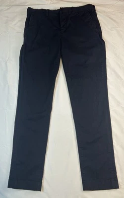 Lacoste Pants Mens 33x32 Dark Blue Slim Fit Organic Stretch Cotton Chino - Image 1 of 4