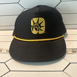 Liberty Mutual Insurance Logo Vintage 5 Panel Rope Rare HTF Hat Cap Statue Of - Picture 1 of 10