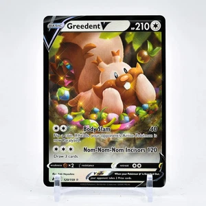 Greedent V - 120/159 Crown Zenith Ultra Rare Pokemon - NM/MINT - Picture 1 of 1