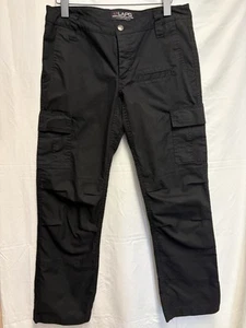 LA Police Gear Stretch Ops Women's Tactical Pants Black Rip Stop Fabric - 10 Reg - Picture 1 of 15
