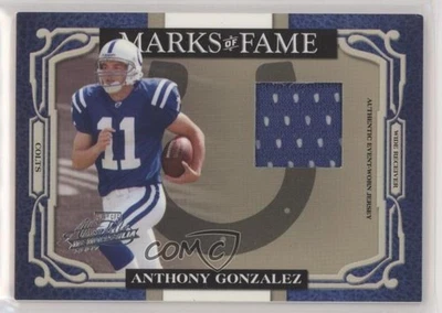 2007 Playoff Absolute Memorabilia Materials /200 Anthony Gonzalez Rookie RC - Image 1 of 2
