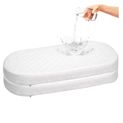 Baby Bassinet Cradle Mattress OVAL 3 INCH DEEP 2-PACK *12 SIZES* Foam Waterproof - Image 1 of 4