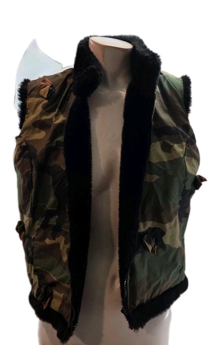 Faux Fur Outer Shell Coats, Jackets & Vests Camouflage for Women