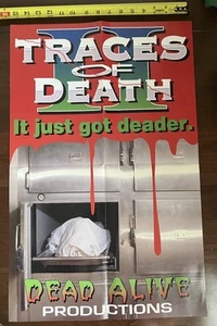RARE Traces Of Death 2 Horror Gore Vintage Horror Doc folded poster 16" x25 - Picture 1 of 4
