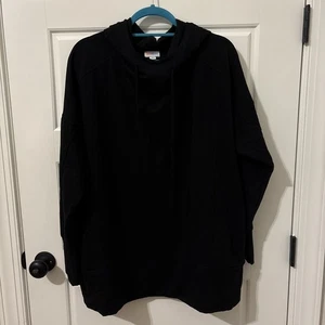 Lularoe Regan Pull Over Hoodie Retail $54 - 2XL Black - Picture 1 of 6