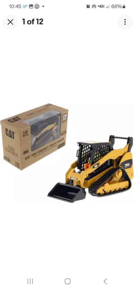 Caterpillar 299C Compact Track Loader w/ Tools and Operator 1/32 Diecast Masters - Image 1 of 1