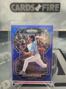 2022 Panini Prizm Baseball Jackson Kowar RC Rookie Blue Donut 86/199 KC Royals - Bild 1 von 2