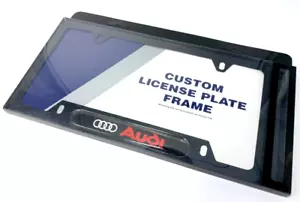 Black powder coated license plate frame - Audi - Picture 1 of 6