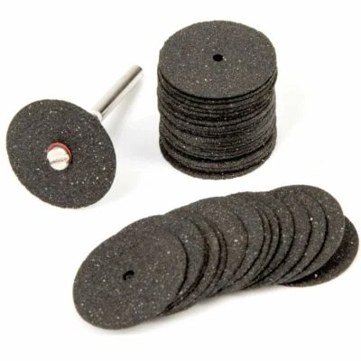 Silverline Rotary Cutting Disc 36 Pc Mandrel Set Dremel Craft Tool Mini Trim S20