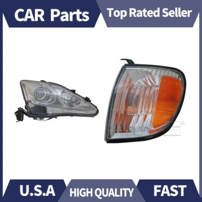 Передний указатель поворота TYC LH RH 2 в сборе для Toyota Tundra 2002 2003 2004 - Изображение 1 из 4