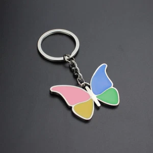 Neuer kreativer bunter Schmetterling-Schlüsselanhänger Metall Schlüsselring Schlüsselanhänger Anhänger Geschenk - Bild 1 von 3