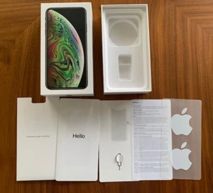 Empty Box iPhone Xs Max with Instructions Apple Stickers 256 GB Space Gray - Picture 1 of 7