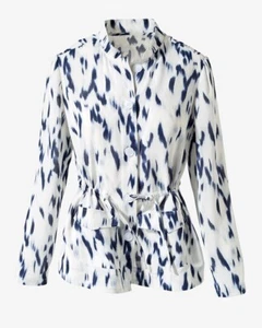 CHICO'S 3 (XL-14) Asbury Park Ikat Jacke Ls Muster Alabaster - Bild 1 von 8