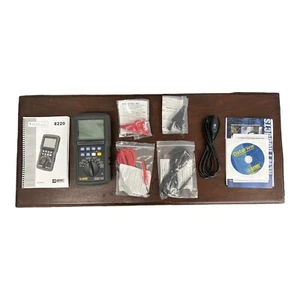 AEMC 8220 Single Phase Power Quality Meter Probes Leads Software Carry Bag New! - Picture 1 of 10